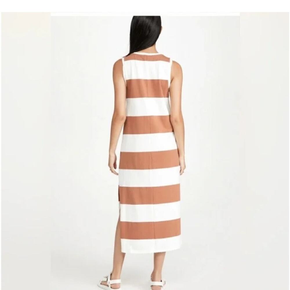 Z Supply Dress Vintage Brown & White Lida Stripe- Medium & Large NWT - Picture 2 of 8